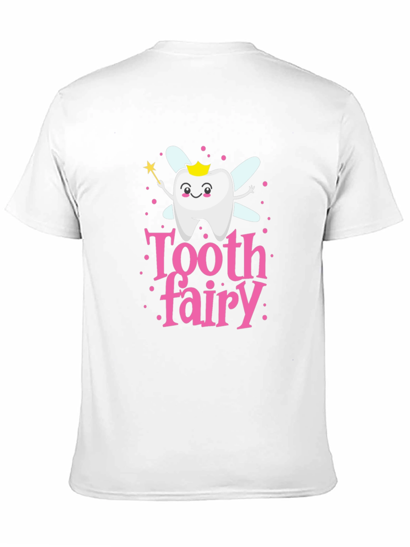 Black Tooth Fairy Cartoon T-Shirt Cute Dental Hygiene Tee view 11