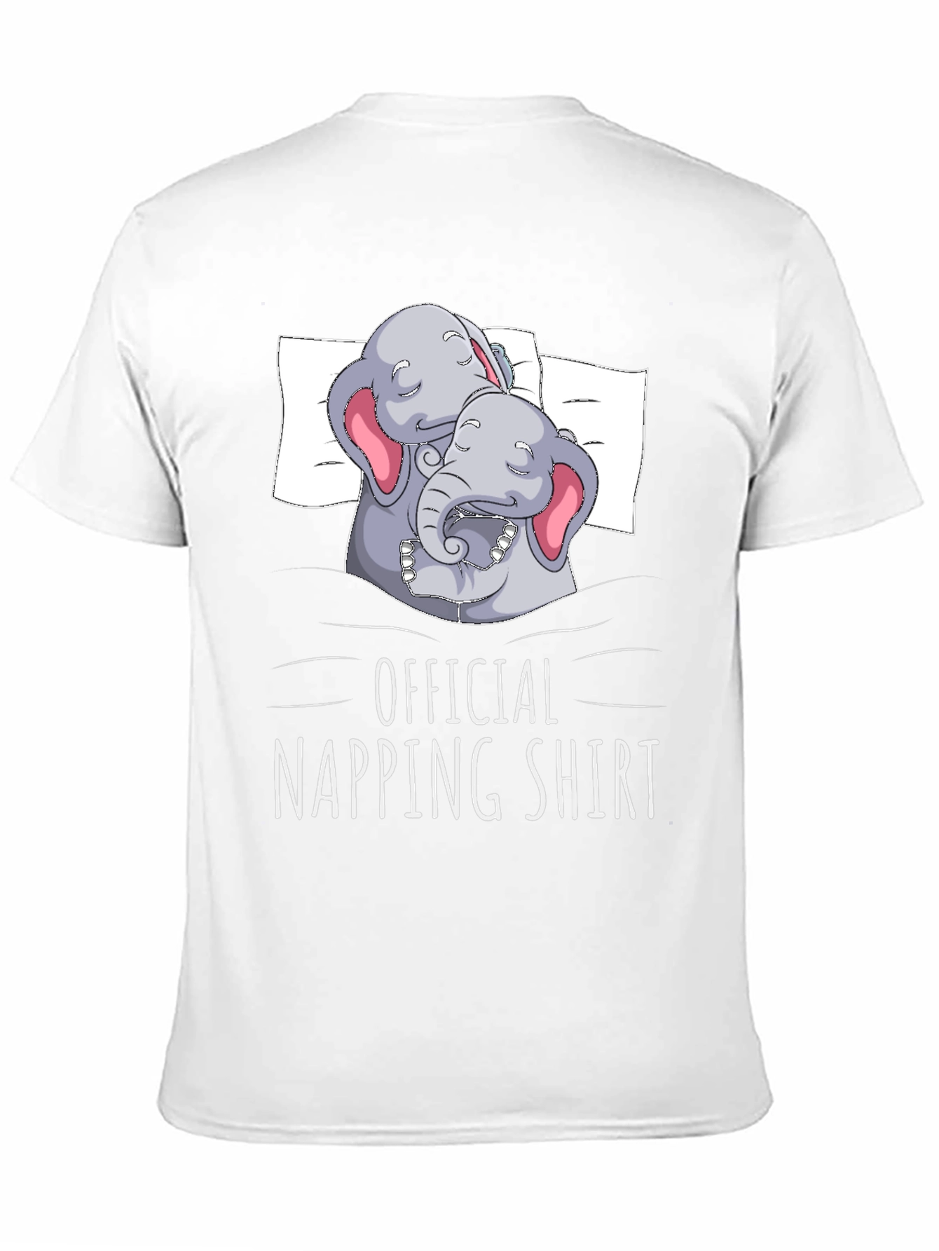 Black Official Napping Shirt - Elephant Graphic Tee view 11