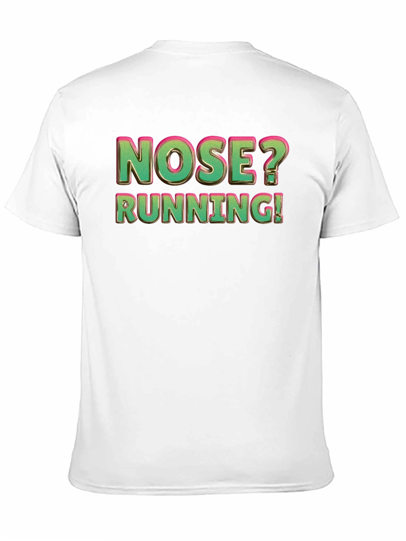 Black Nose Running Funny Graphic T-Shirt view 11