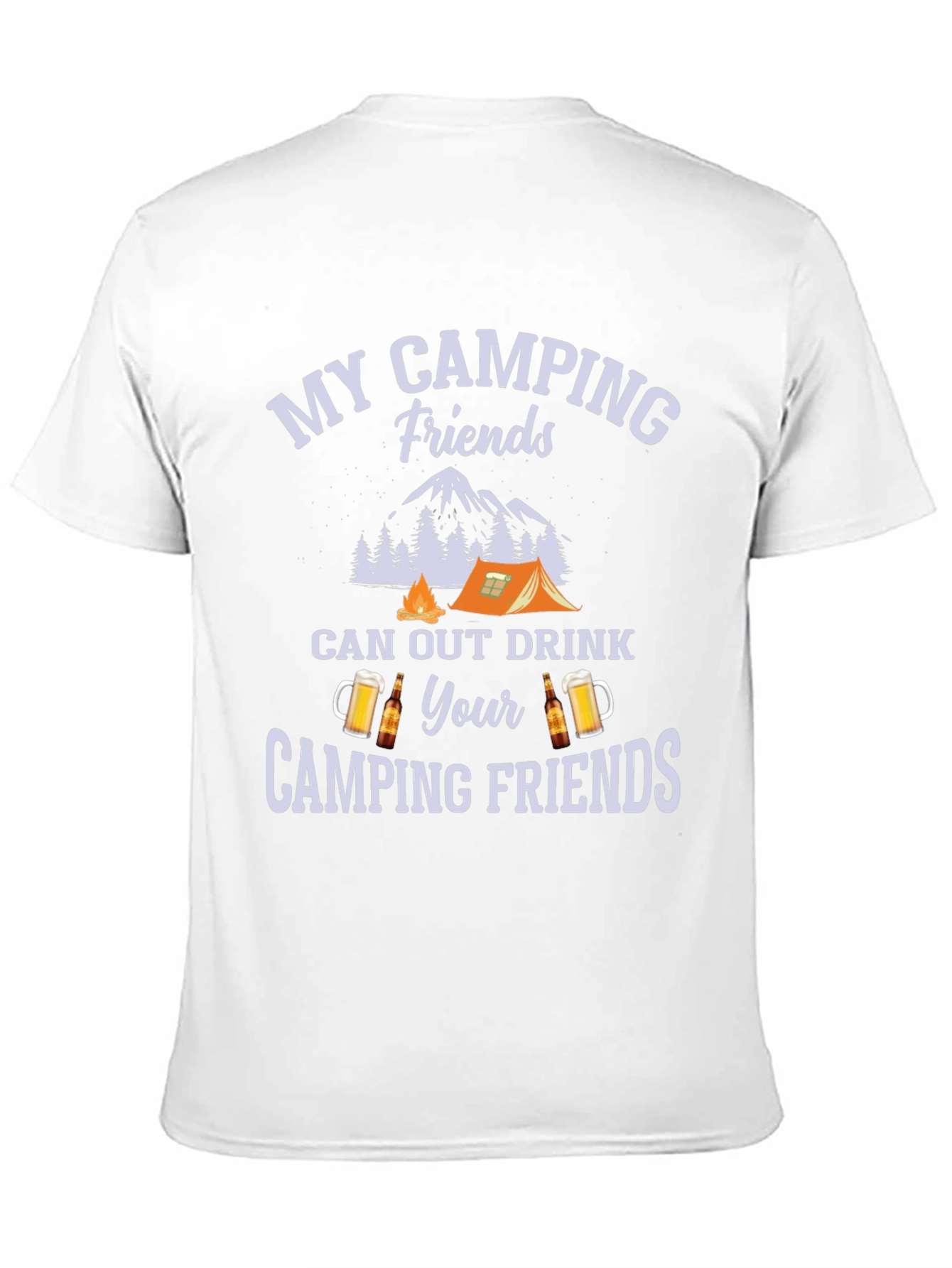 Black Camping Friends Graphic Tee view 11
