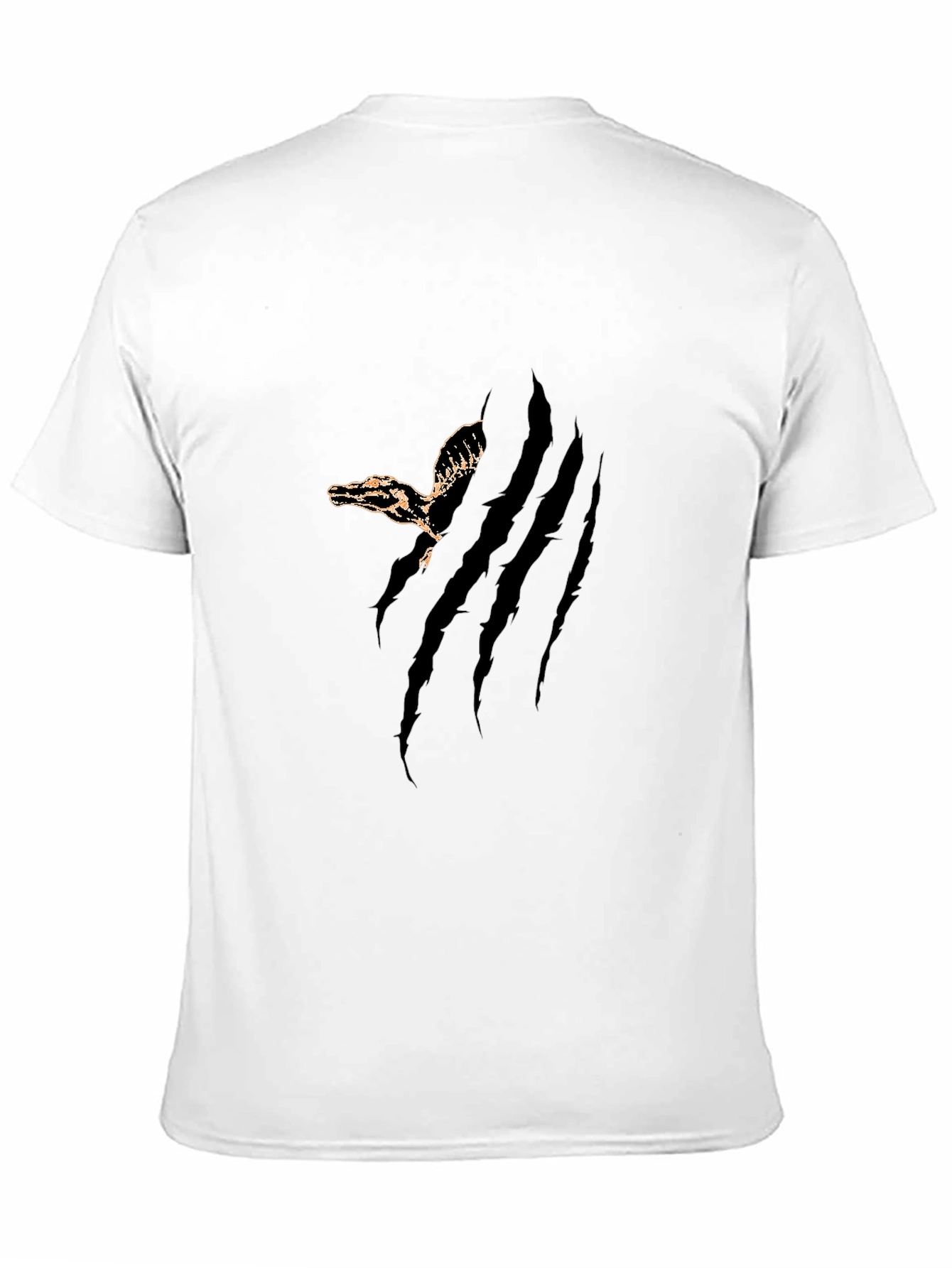 Black Men's Clawed Reptile Graphic Tee view 11
