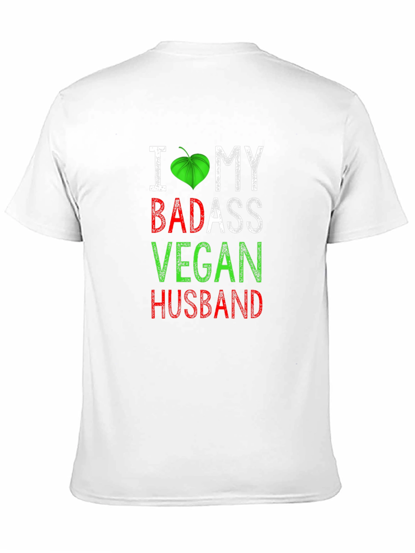 Black I Love My Badass Vegan Husband T-Shirt view 11