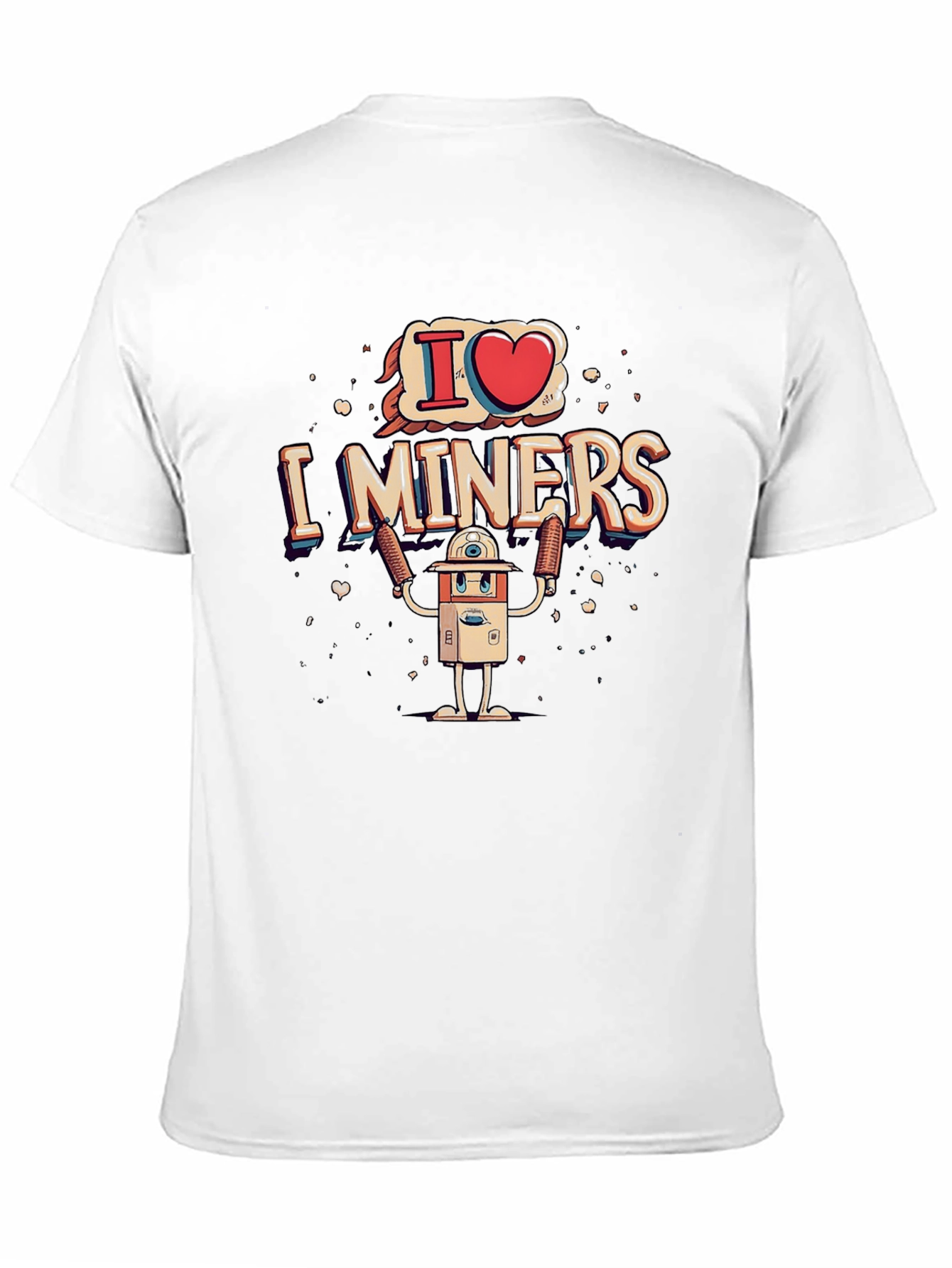 Black I Heart Miners Graphic Tee - Black Cotton T-Shirt view 11