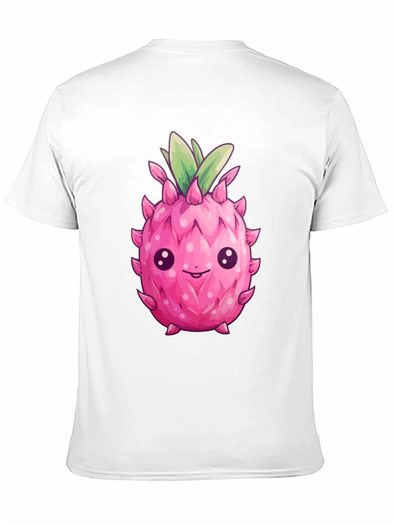 Black Cute Dragon Fruit Graphic Tee view 11