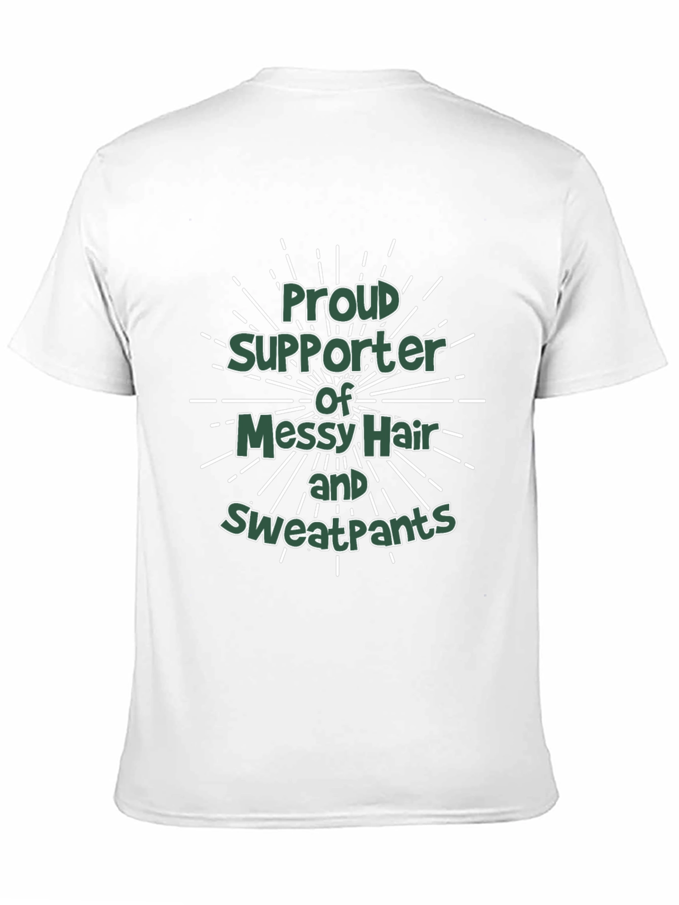 Black Proud Supporter Messy Hair Sweatpants Black T-Shirt view 11