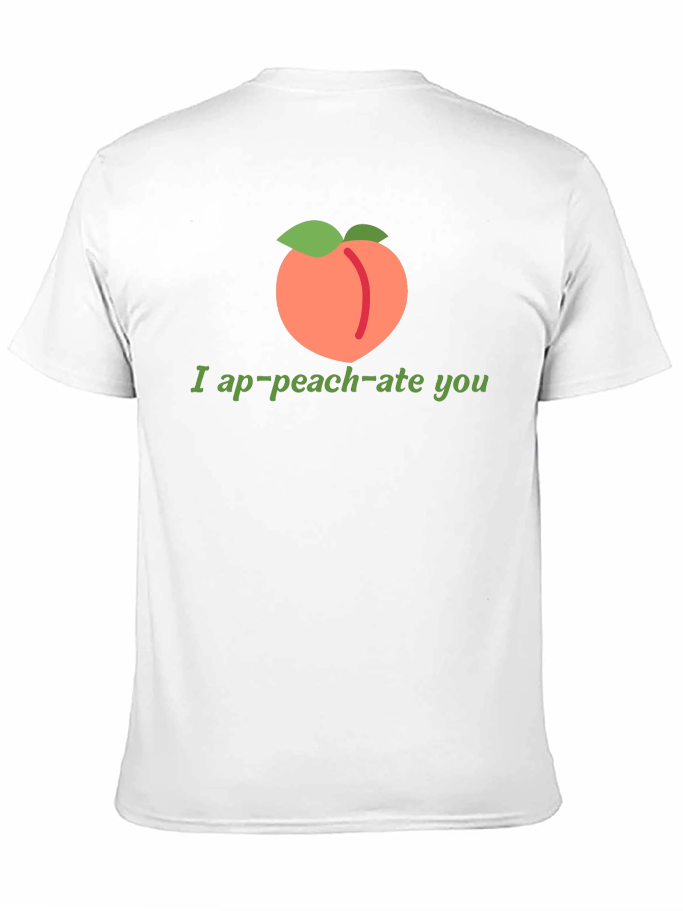 Black Funny "I ap-peach-ate you" Black T-Shirt view 11