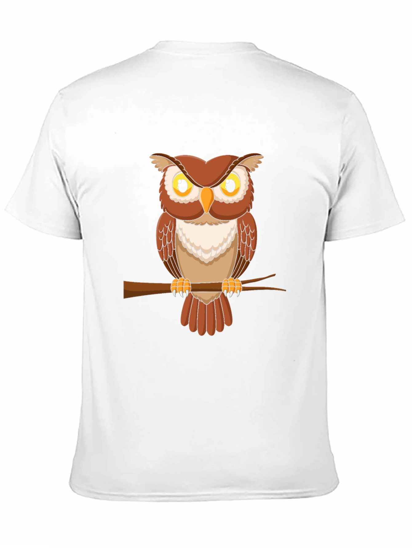 Black Owl Graphic Tee - Men's Short Sleeve Crew Neck T-Shirt view 11