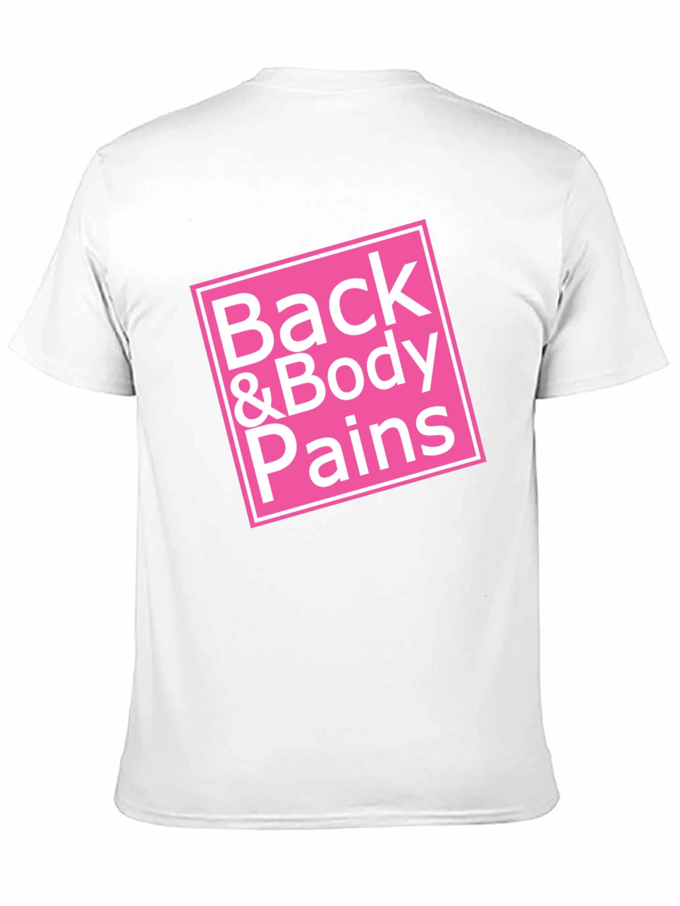 Black Back & Body Pains Graphic Tee - Unisex Black T-Shirt view 11
