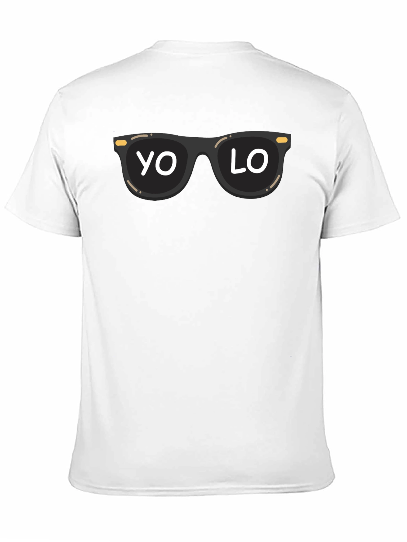 Black Cool YOLO Sunglasses Graphic Tee - Black view 11