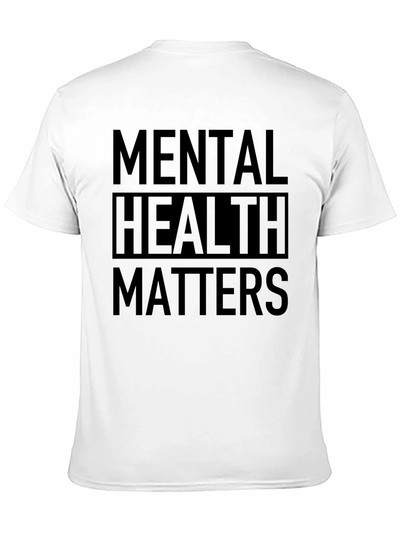 Black Mental Health Matters T-Shirt - Black view 11