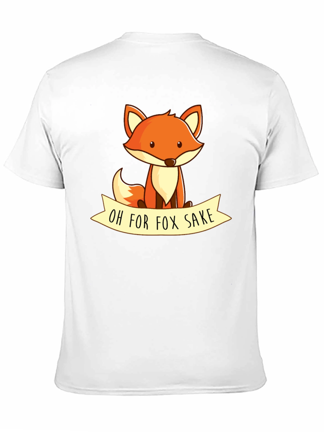 Black Oh For Fox Sake T-Shirt - Cute Animal Graphic Tee view 11