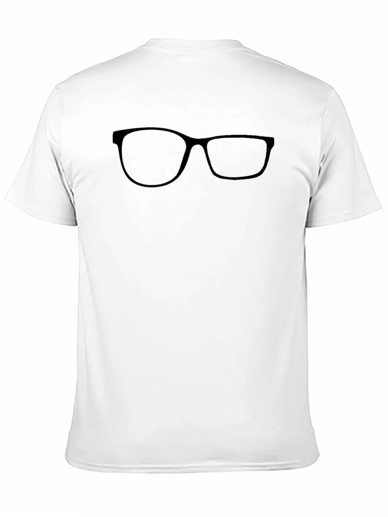 Black Black T-Shirt with Glasses Graphic view 11