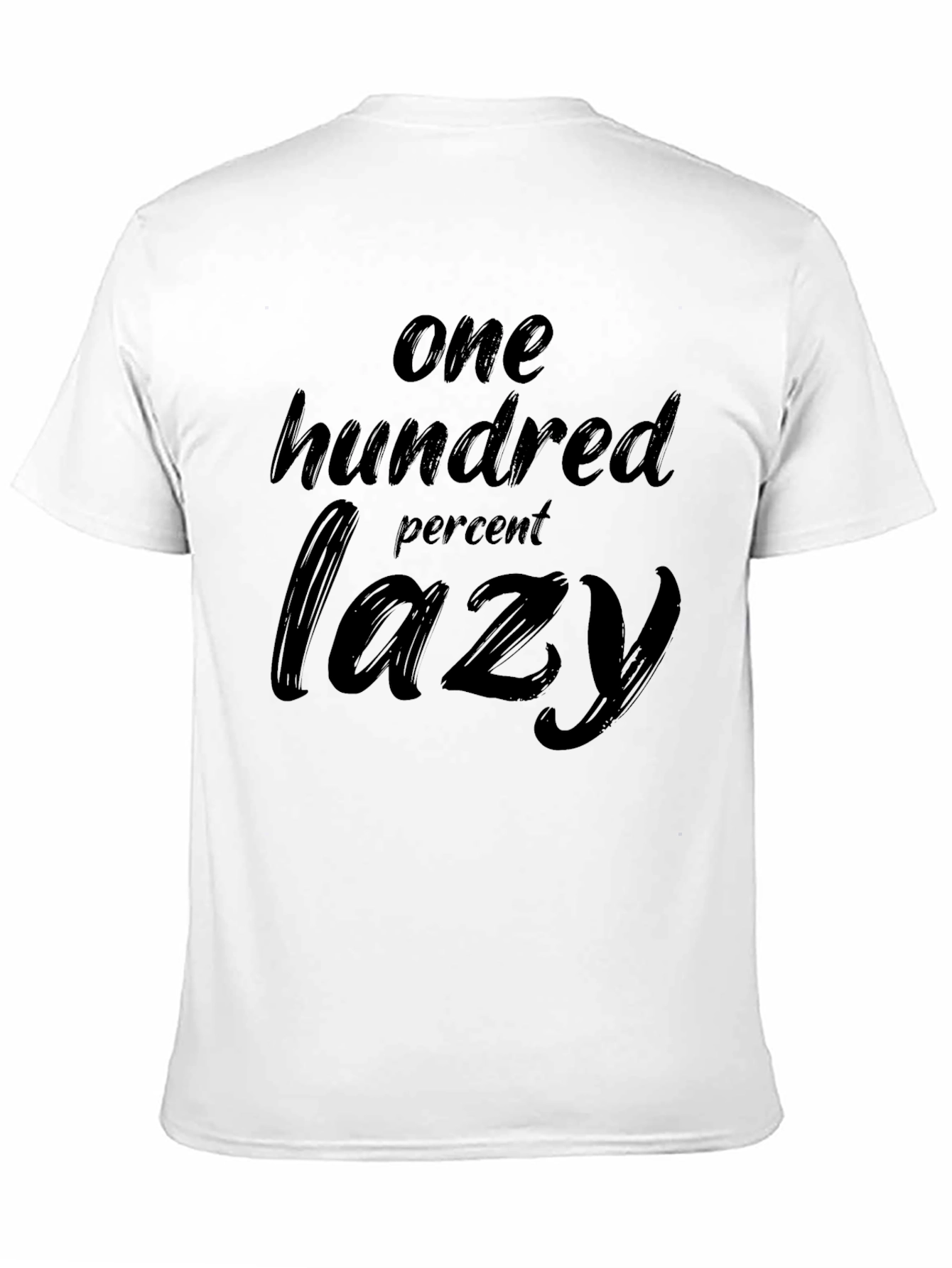 Black One Hundred Percent Lazy Black T-Shirt view 11