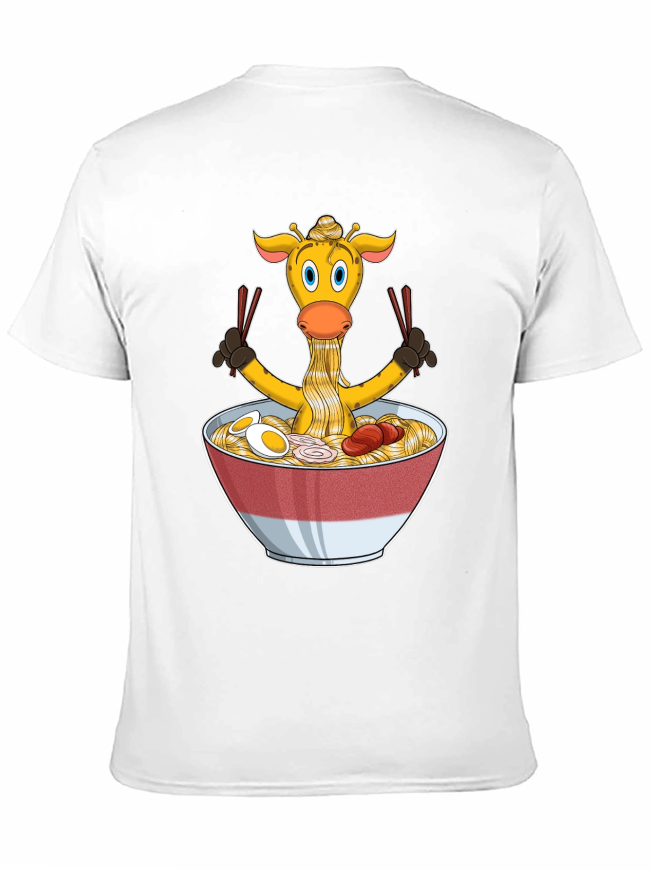 Black Giraffe Ramen T-Shirt - Unique Graphic Tee view 11