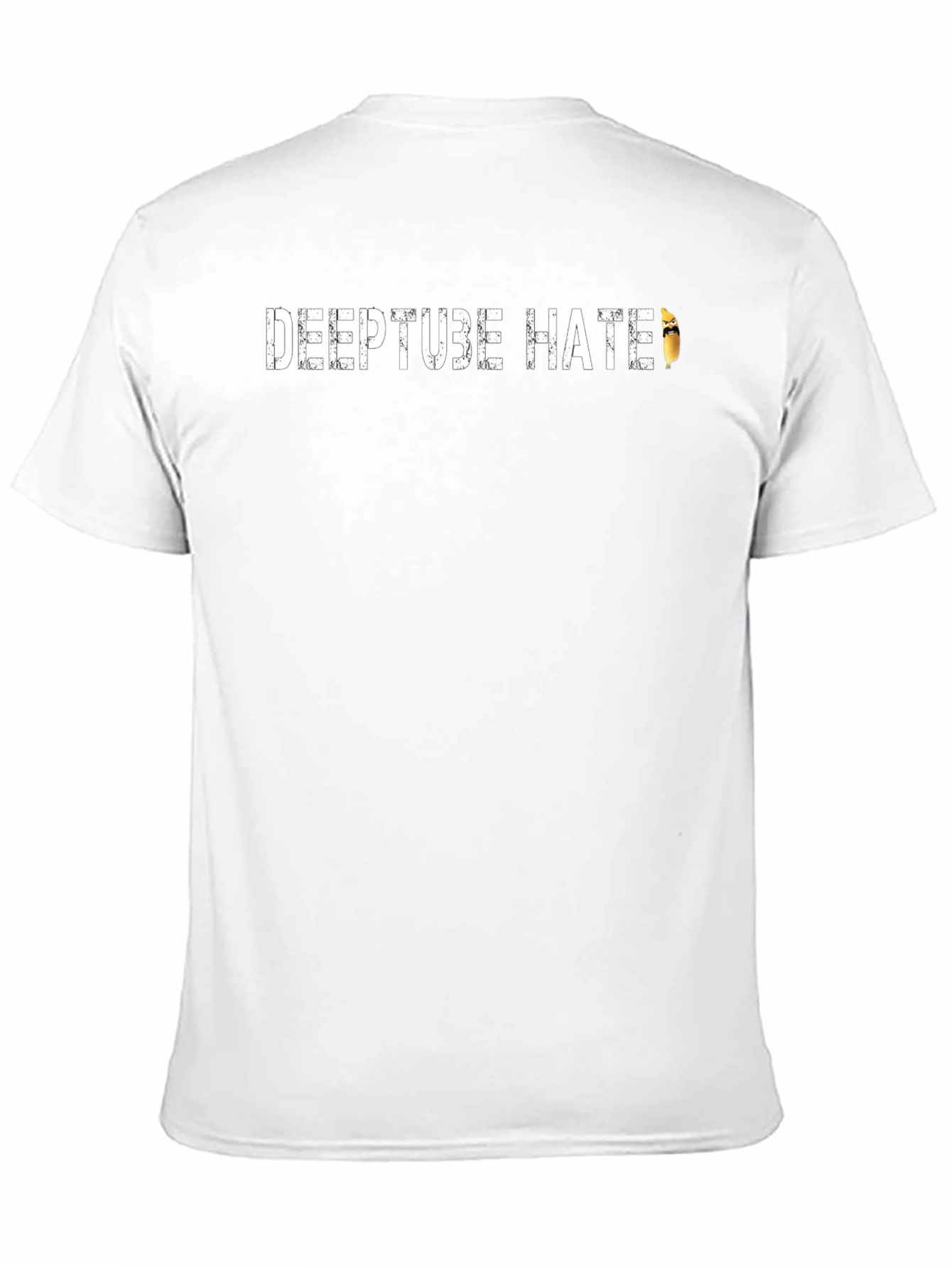 Black DeepTube Hate Funny Graphic T-Shirt view 11