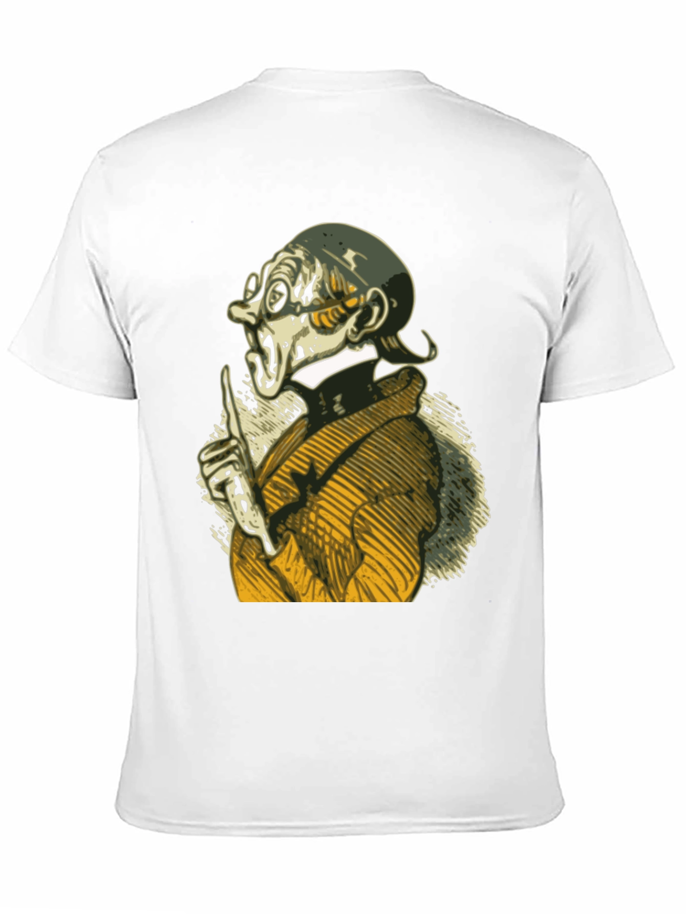 Black Unique Graphic Tee - The Listener view 11