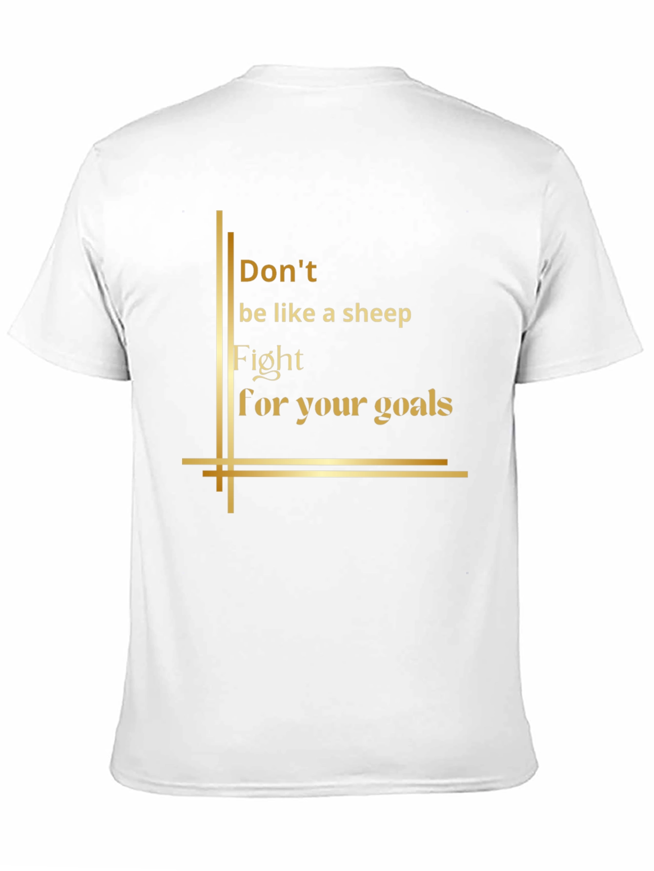 Black Inspirational Graphic Tee - Fight For Your Goals view 11