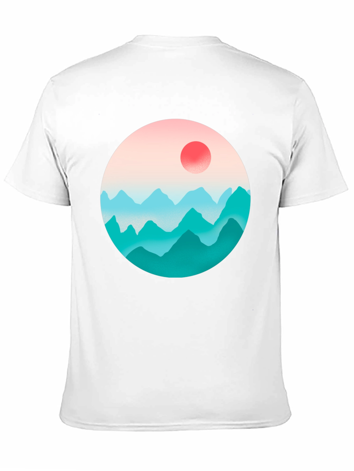 Black Mountainscape Graphic Black Tee view 11