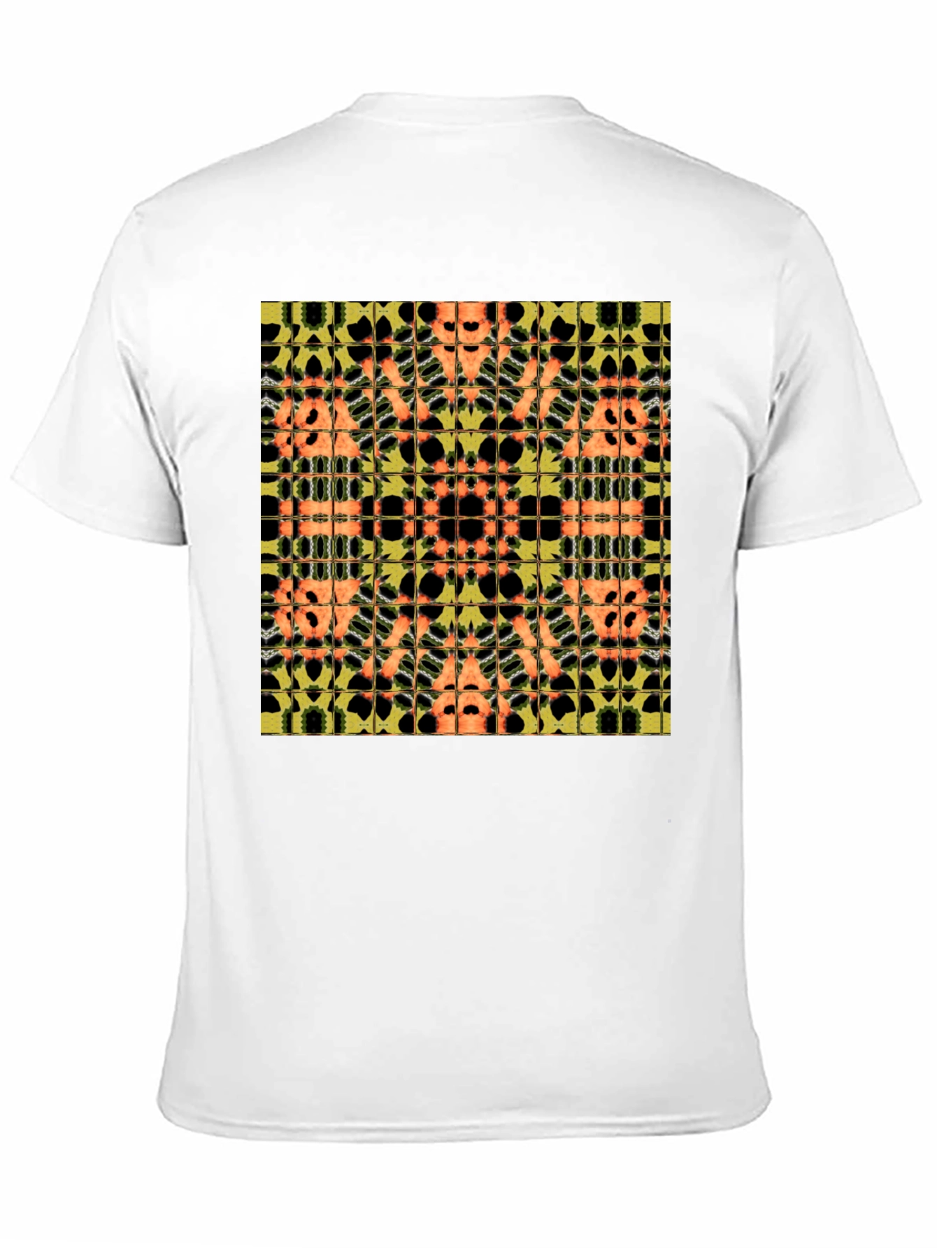 Black Abstract Pattern Black Tee view 11