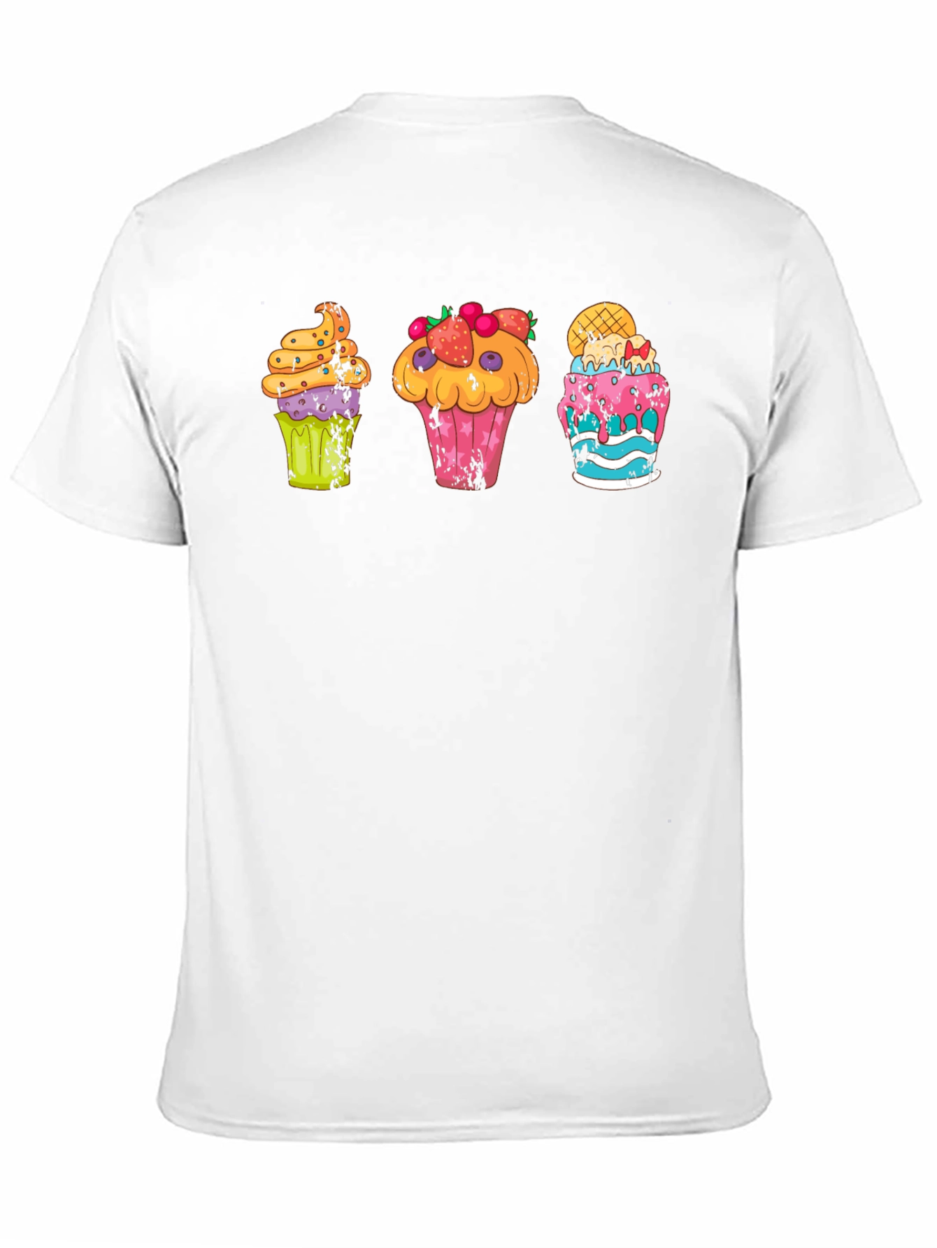 Black Fun Cupcake Graphic T-Shirt view 11