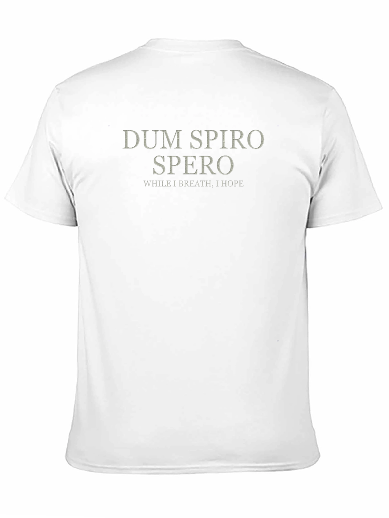 Black Dum Spiro Spero T-Shirt - While I Breathe, I Hope view 11