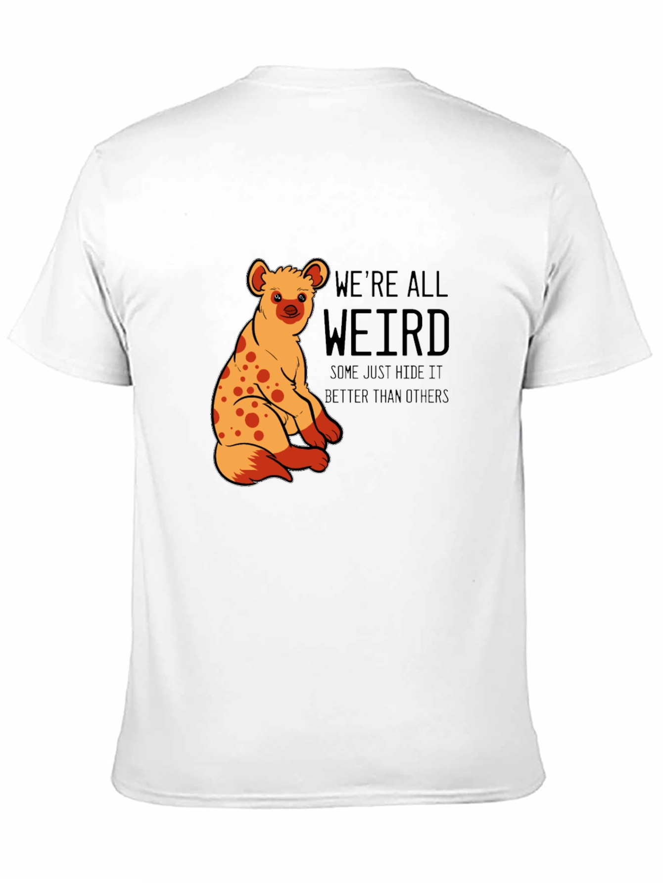 Black We're All Weird Hyena Graphic Tee view 11
