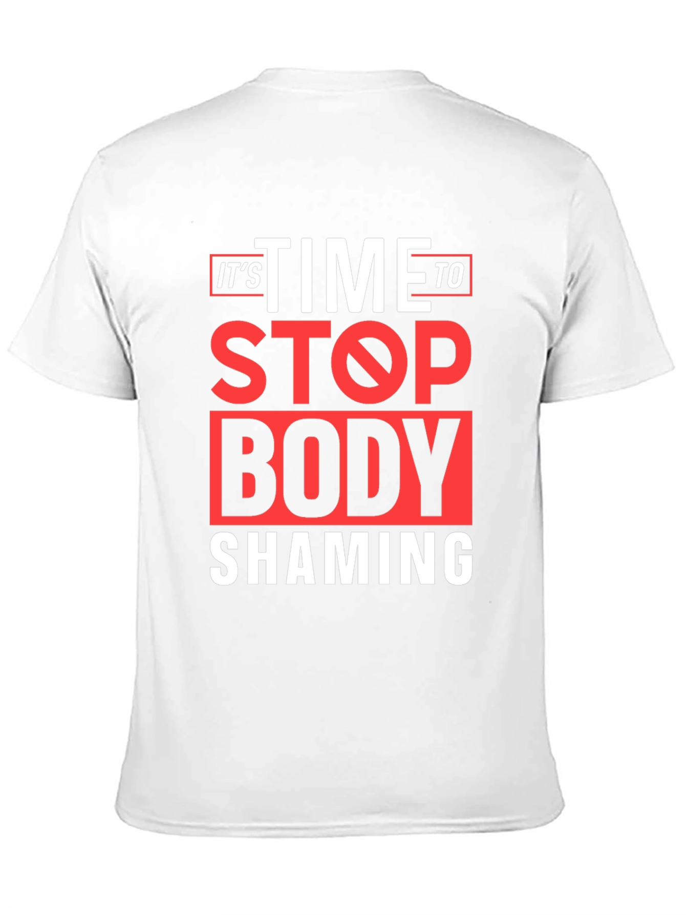 Black Stop Body Shaming Graphic Tee - Black view 11