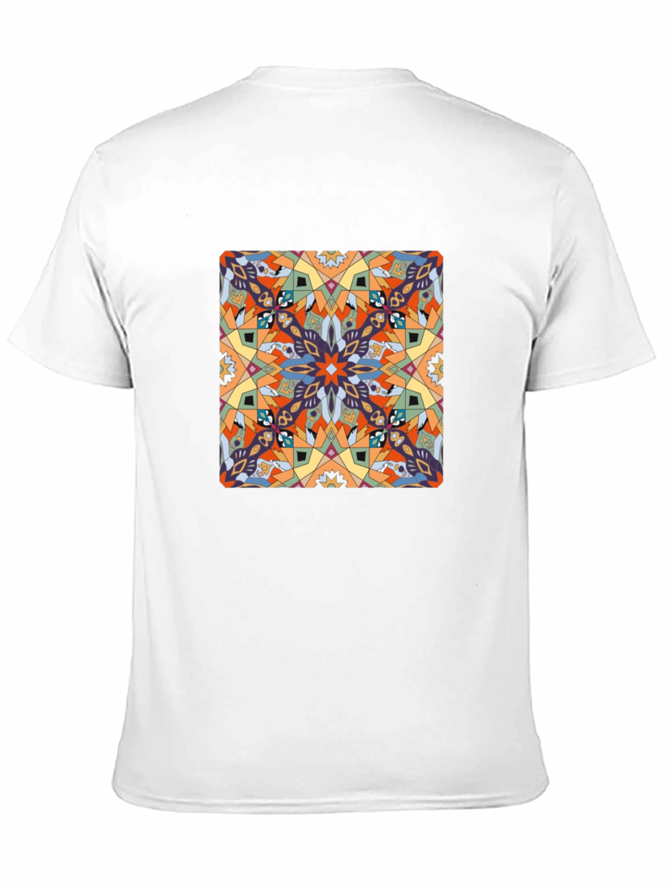 Abstract Pattern Graphic Print Tee - Black - 11
