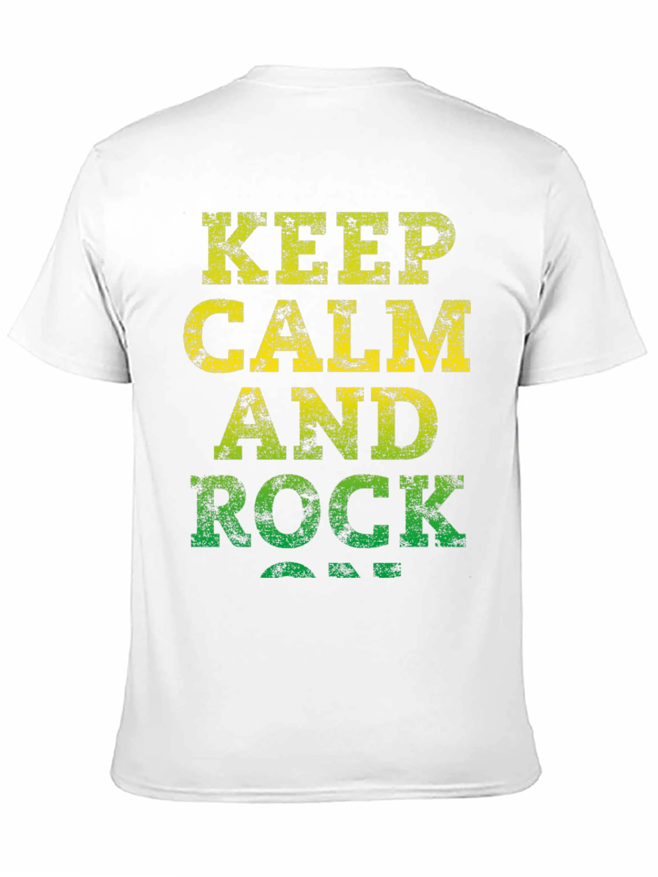 Black Keep Calm and Rock On Black T-Shirt view 11