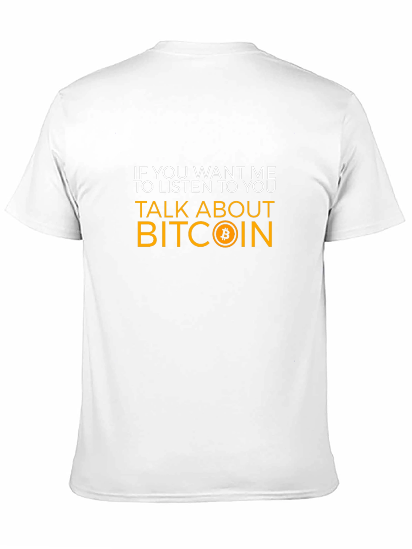 Black Bitcoin Talk Tee - Crypto Enthusiast T-Shirt view 11