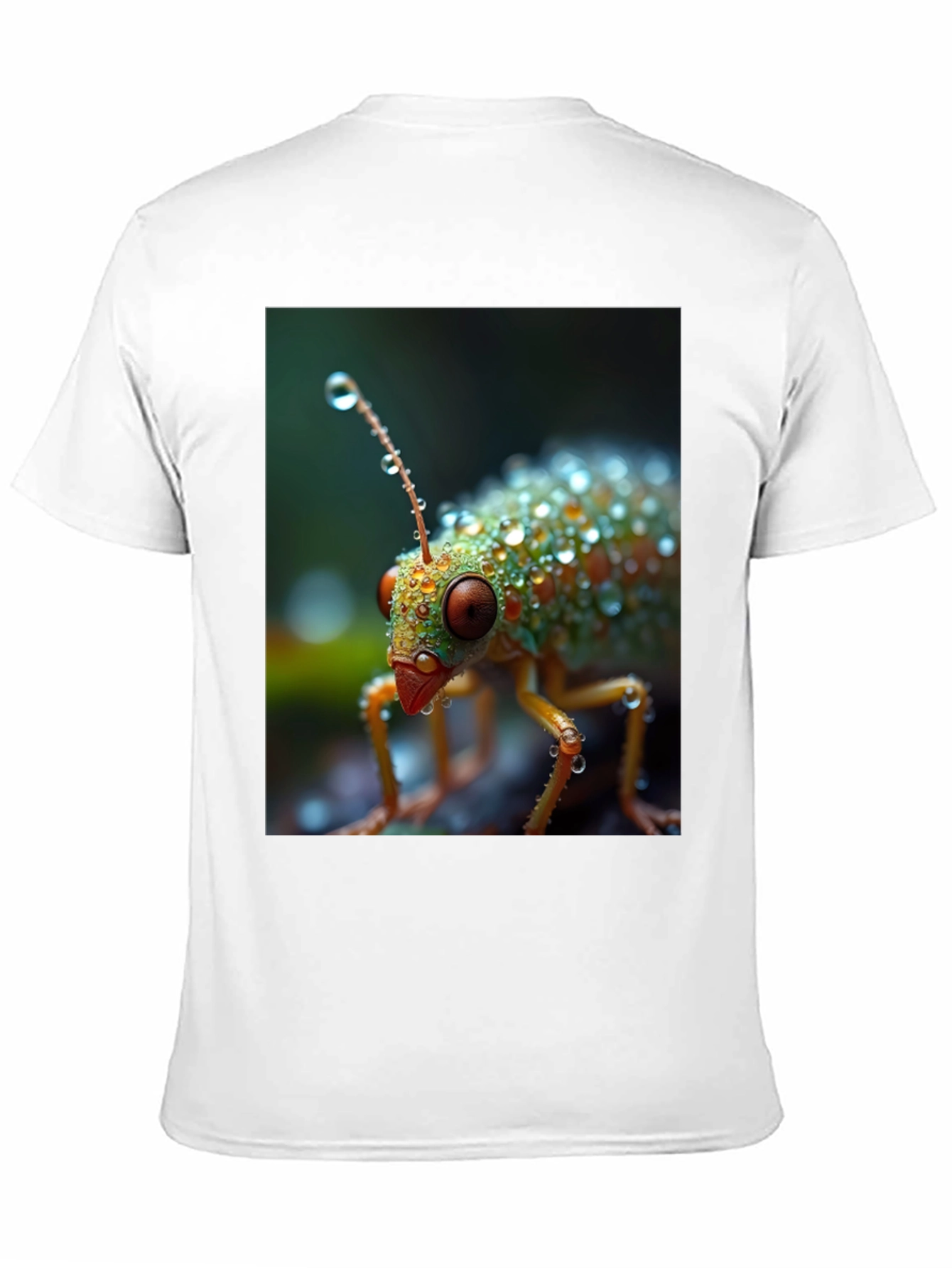 Black Insect Raindrops Graphic Tee view 11