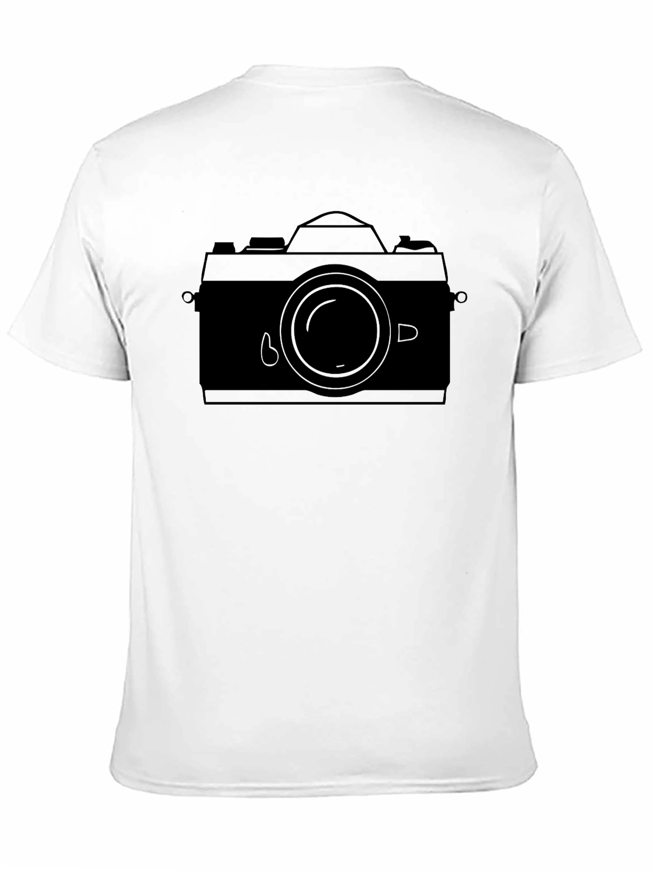 Black Retro Camera Graphic Tee - Black view 11