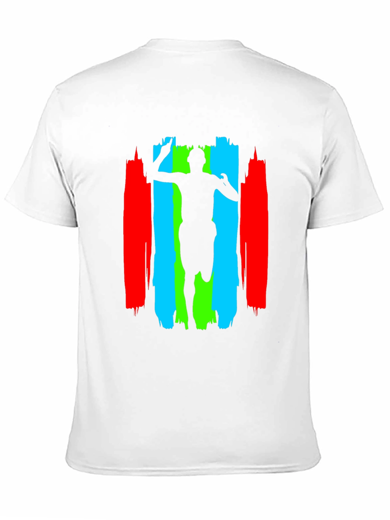 Black Runner Silhouette Graphic Print Black T-Shirt view 11