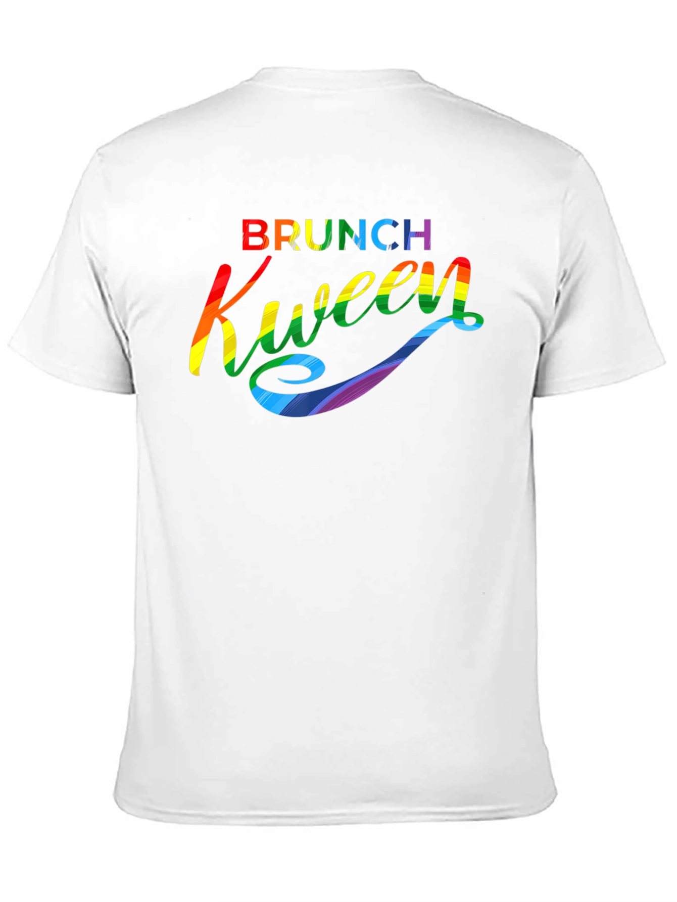 Black Brunch Kween Pride T-Shirt - Rainbow Graphic Tee view 11
