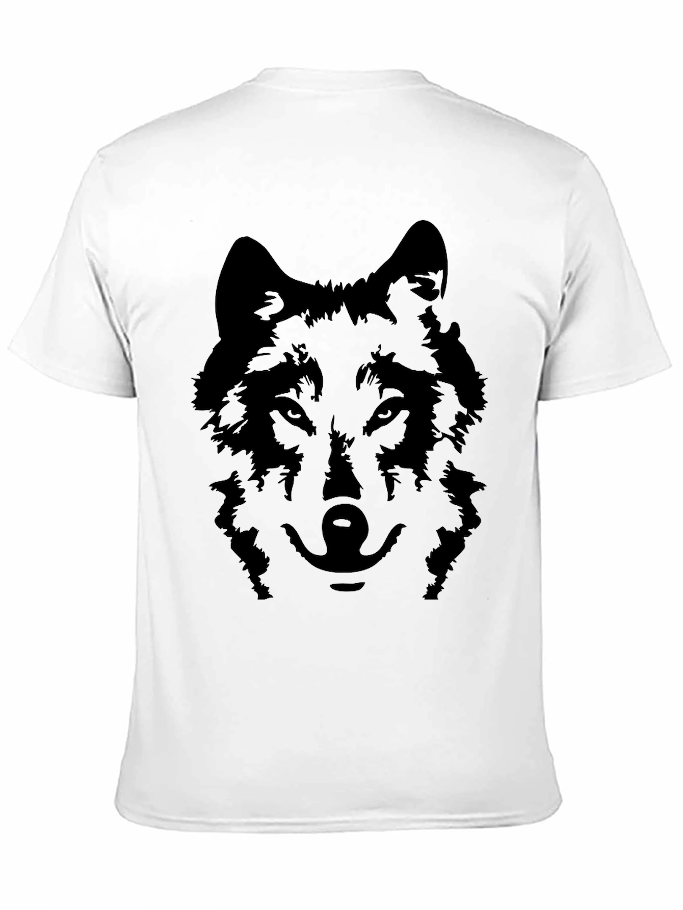 Black Black Wolf Graphic Tee - Men's Short Sleeve T-Shirt view 11