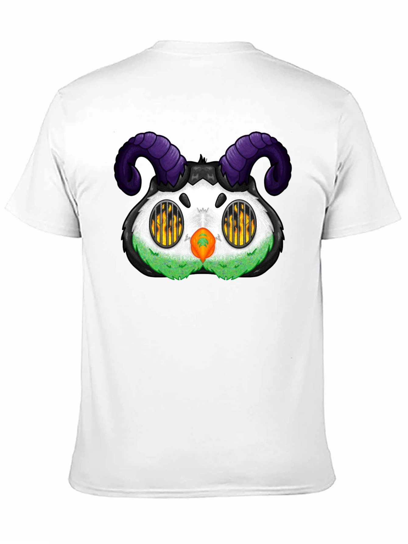 Black Monster T-Shirt with Horns view 11