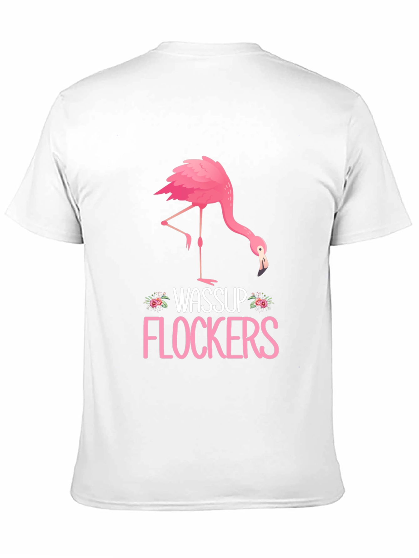 Black Wassup Flockers Flamingo Graphic Tee view 11