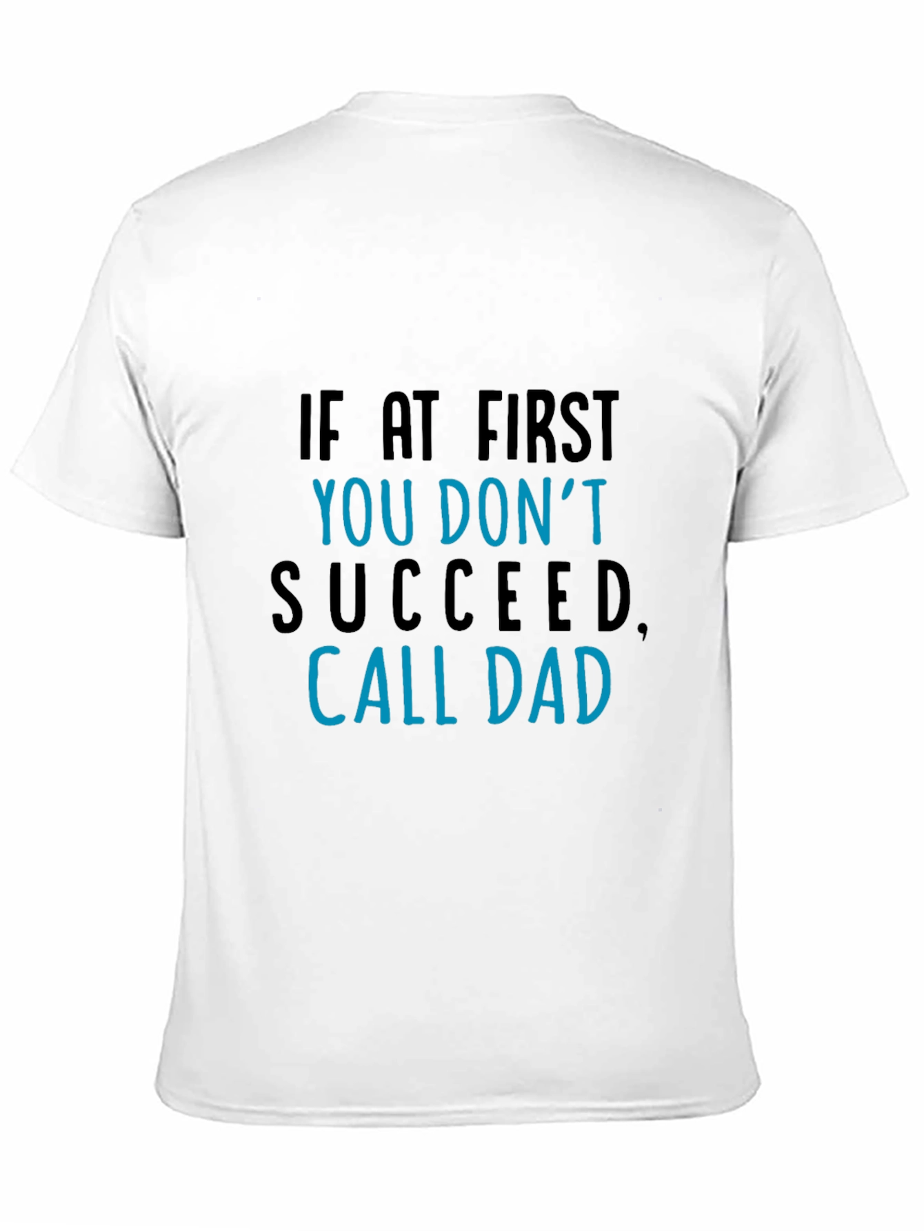Black Call Dad Funny Graphic Tee - Men's Black T-Shirt view 11