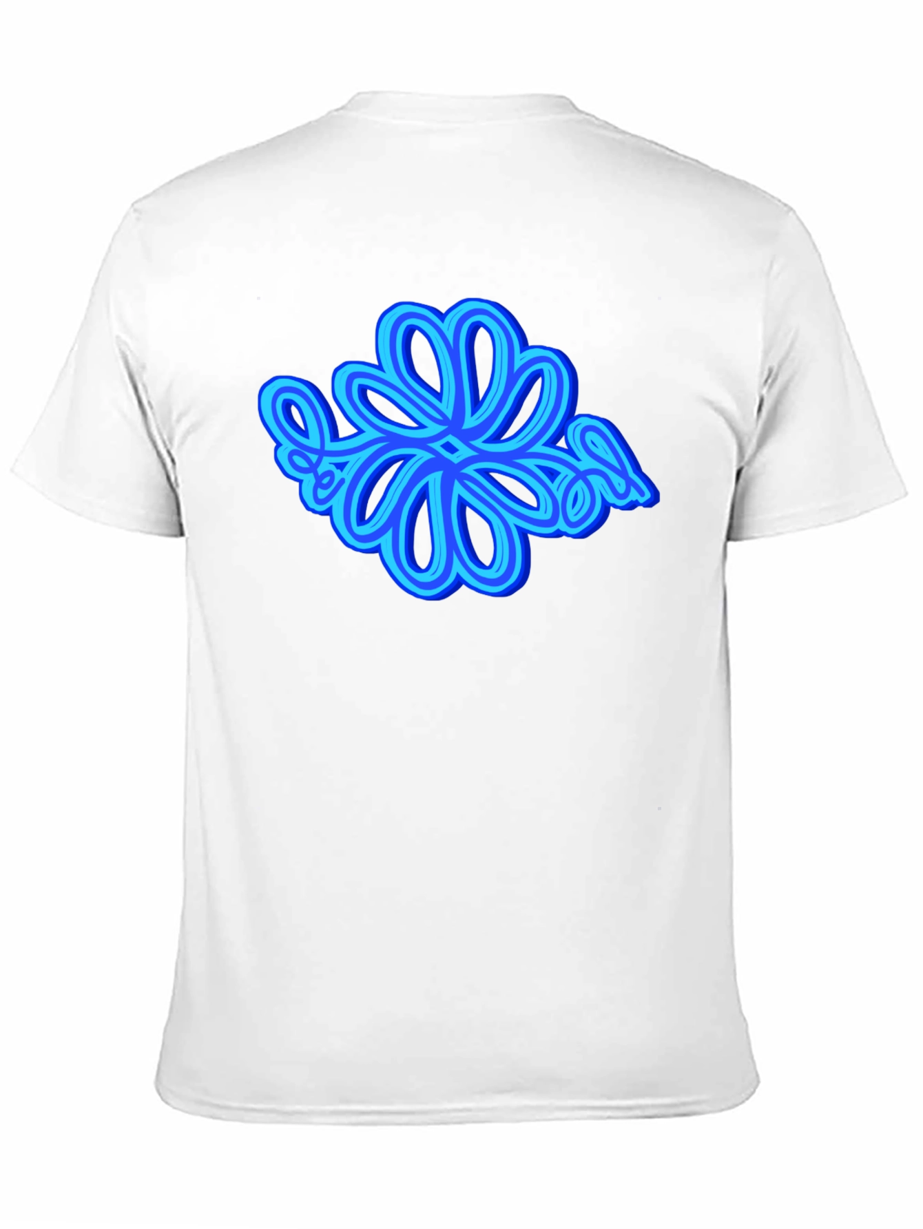 Black Abstract Flower Graphic Tee - Casual Style view 11