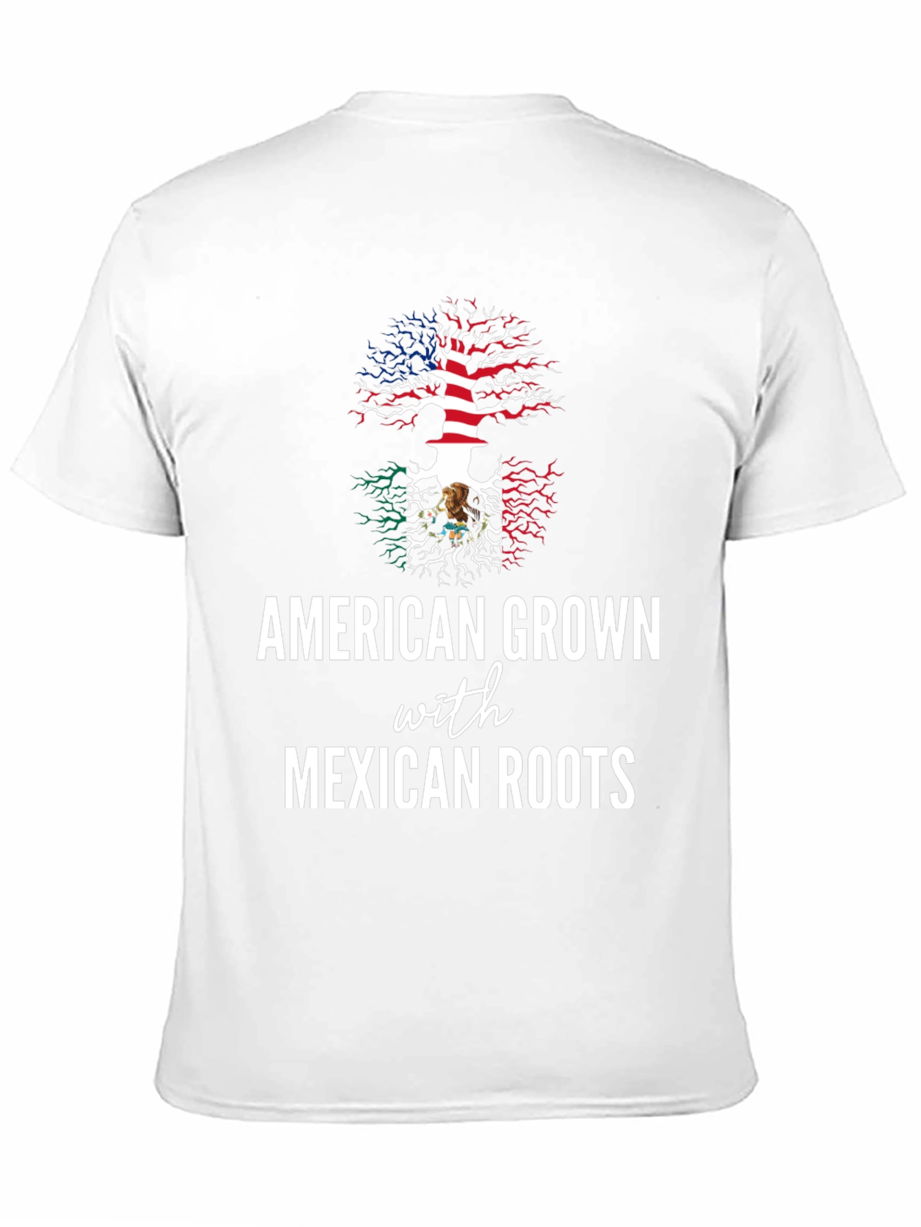 Black American Grown with Mexican Roots Tee view 11