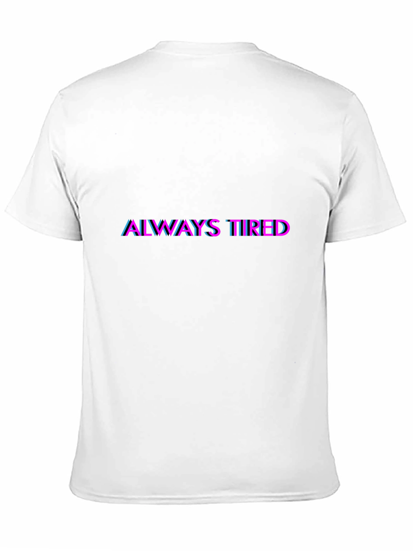 Black Always Tired Graphic Tee - Black Cotton Blend Shirt view 11