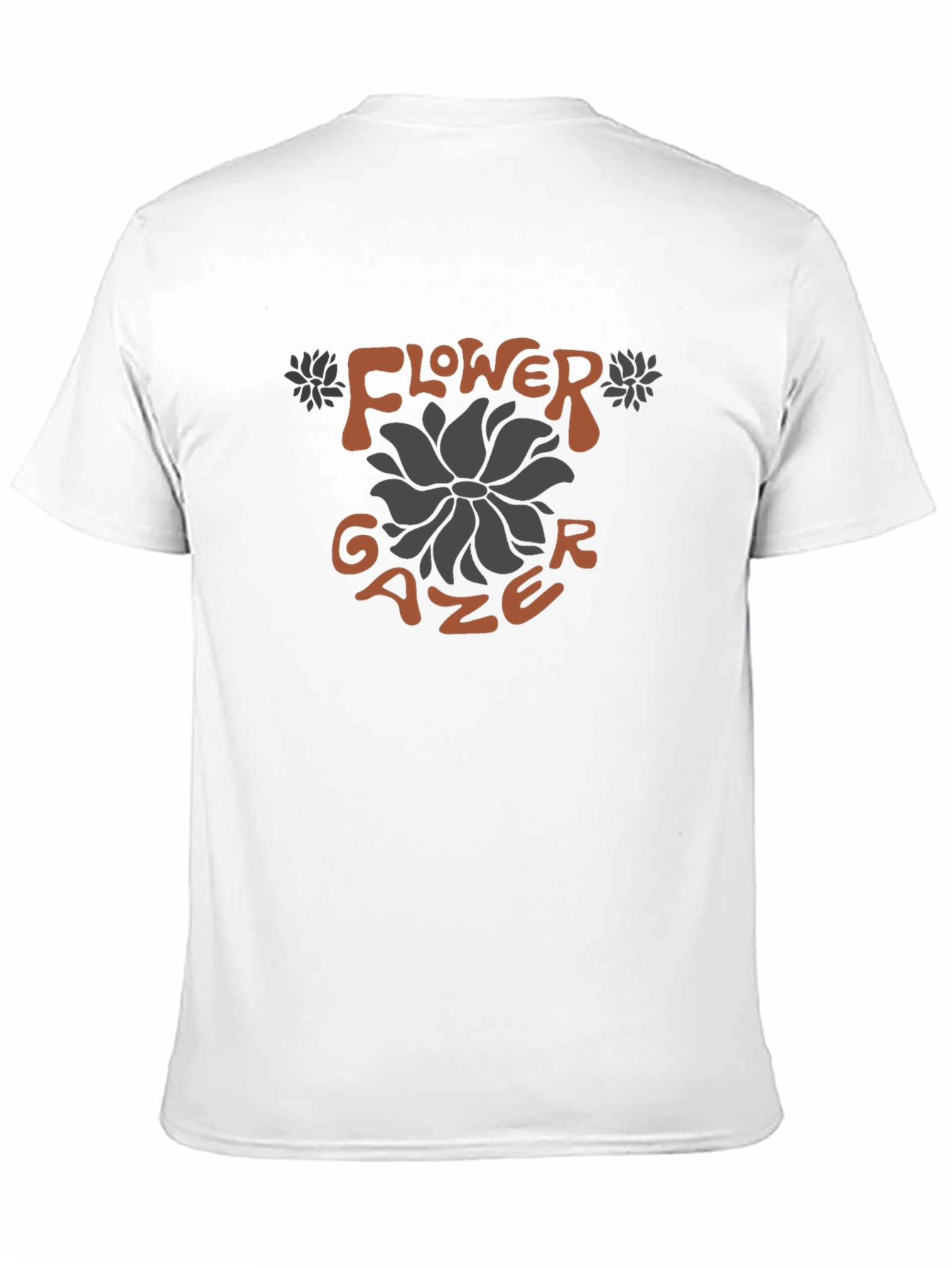 Black Flower Gazer Graphic Tee - Soft Cotton Blend view 11