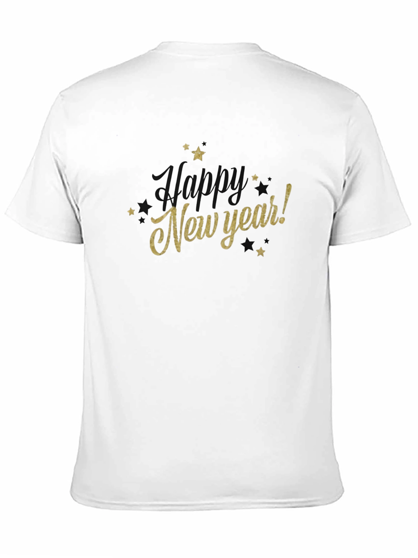 Black Happy New Year Black T-Shirt view 11