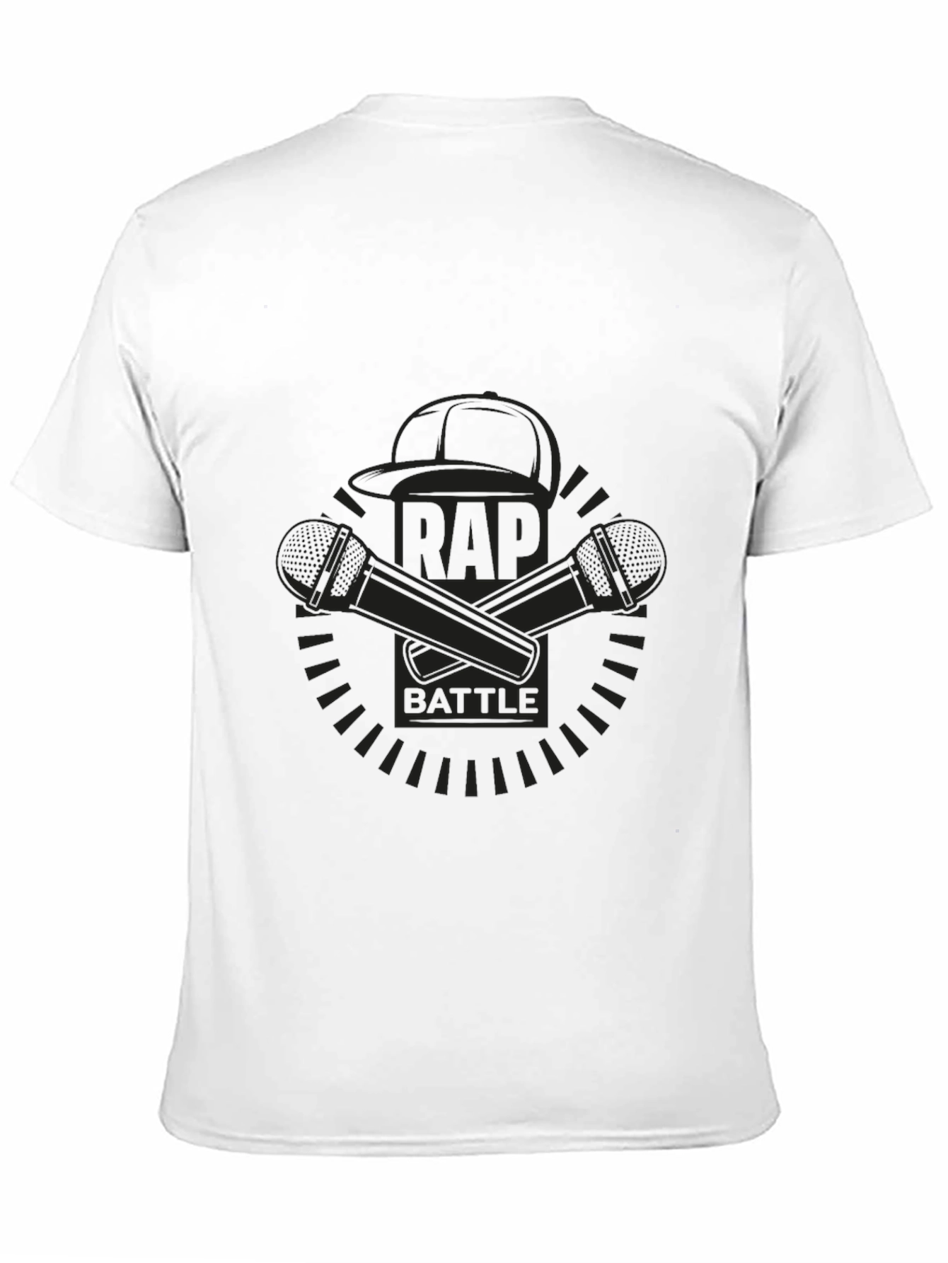 Black Rap Battle Graphic T-Shirt - Black view 11