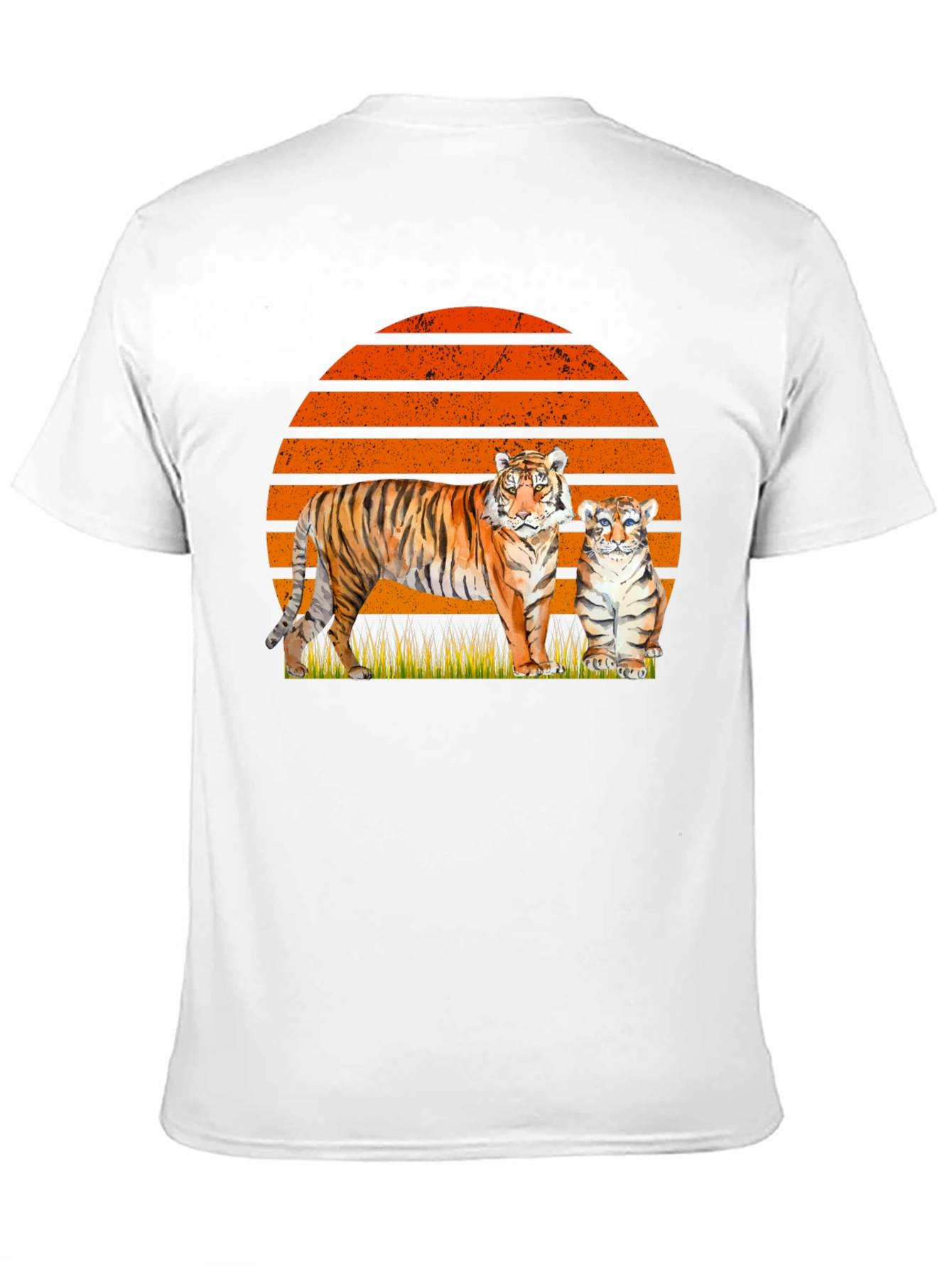 Black Tiger & Cub Sunset Graphic Tee view 11