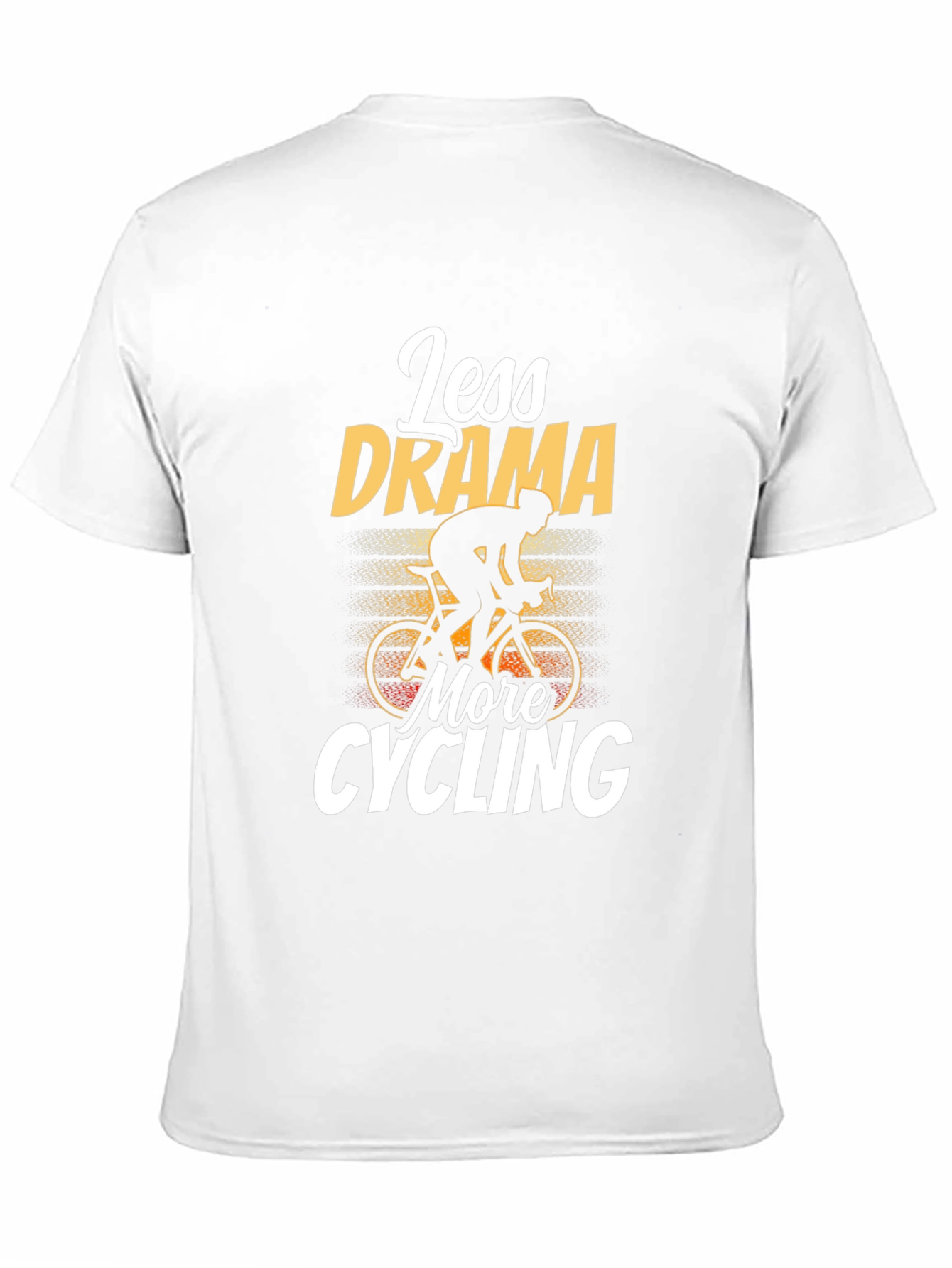 Black Less Drama More Cycling T-Shirt view 11