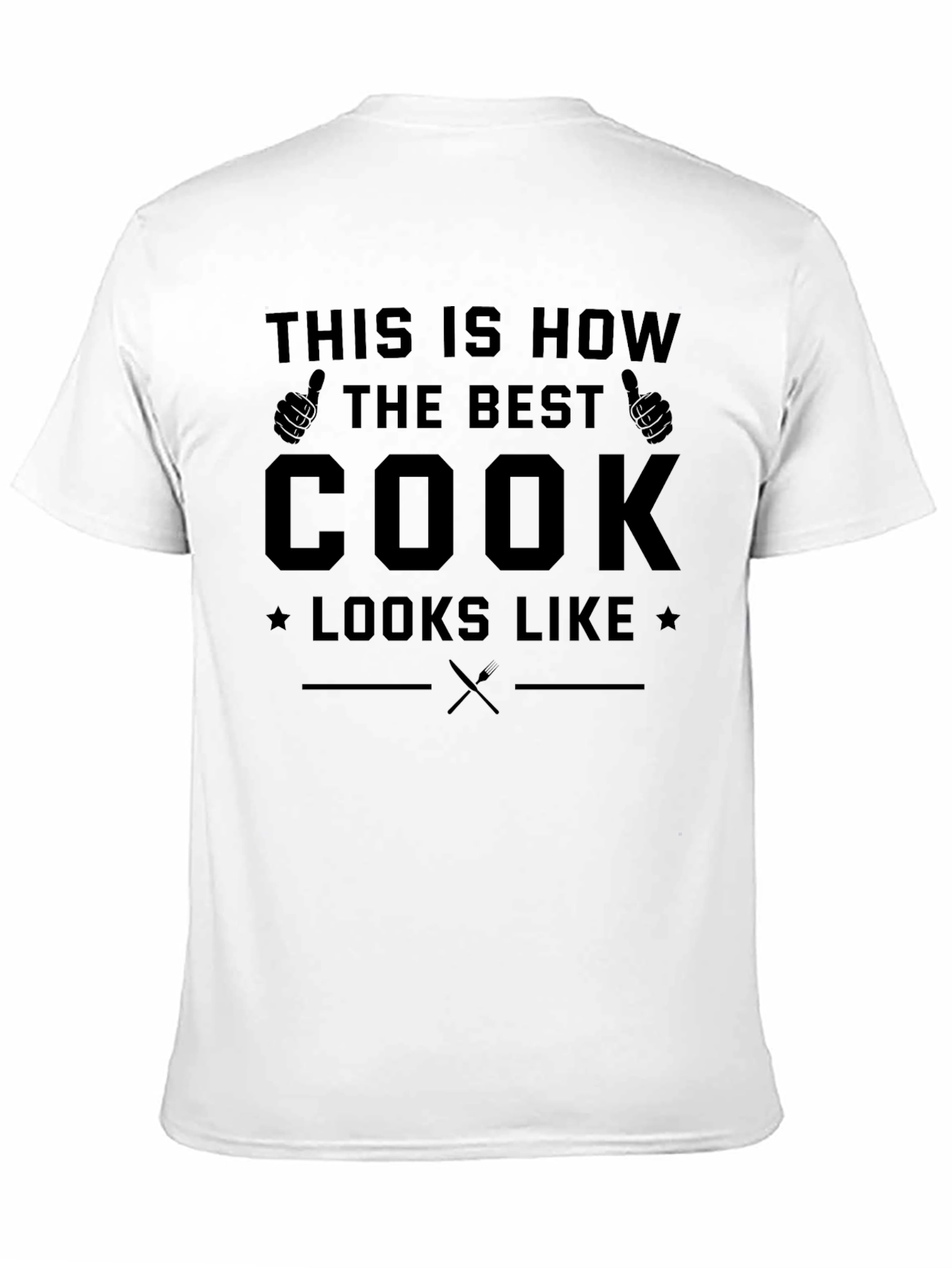 Black Best Cook Ever T-Shirt, Chef Gift view 11