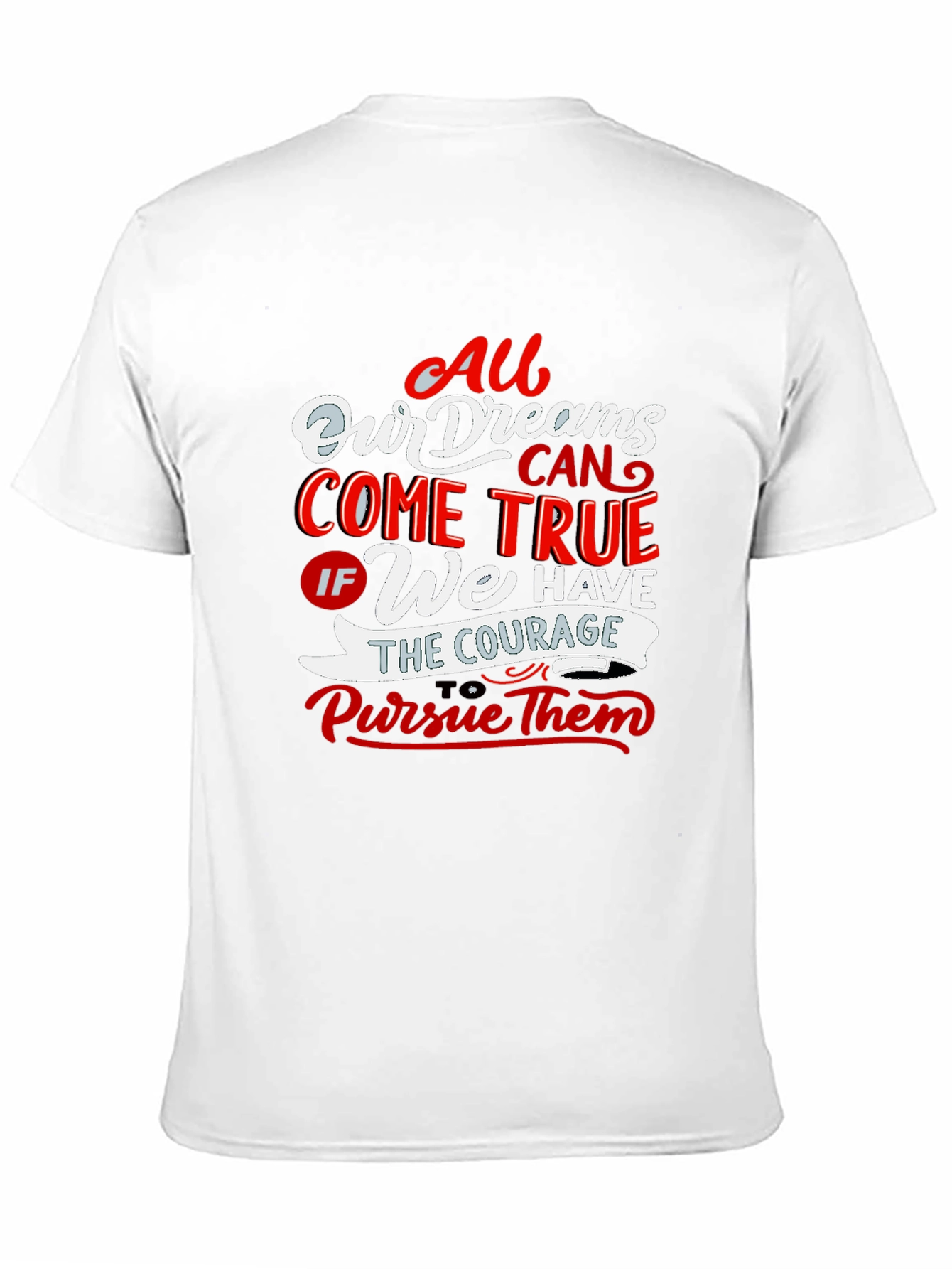 Black Inspirational All Dreams T-Shirt view 11