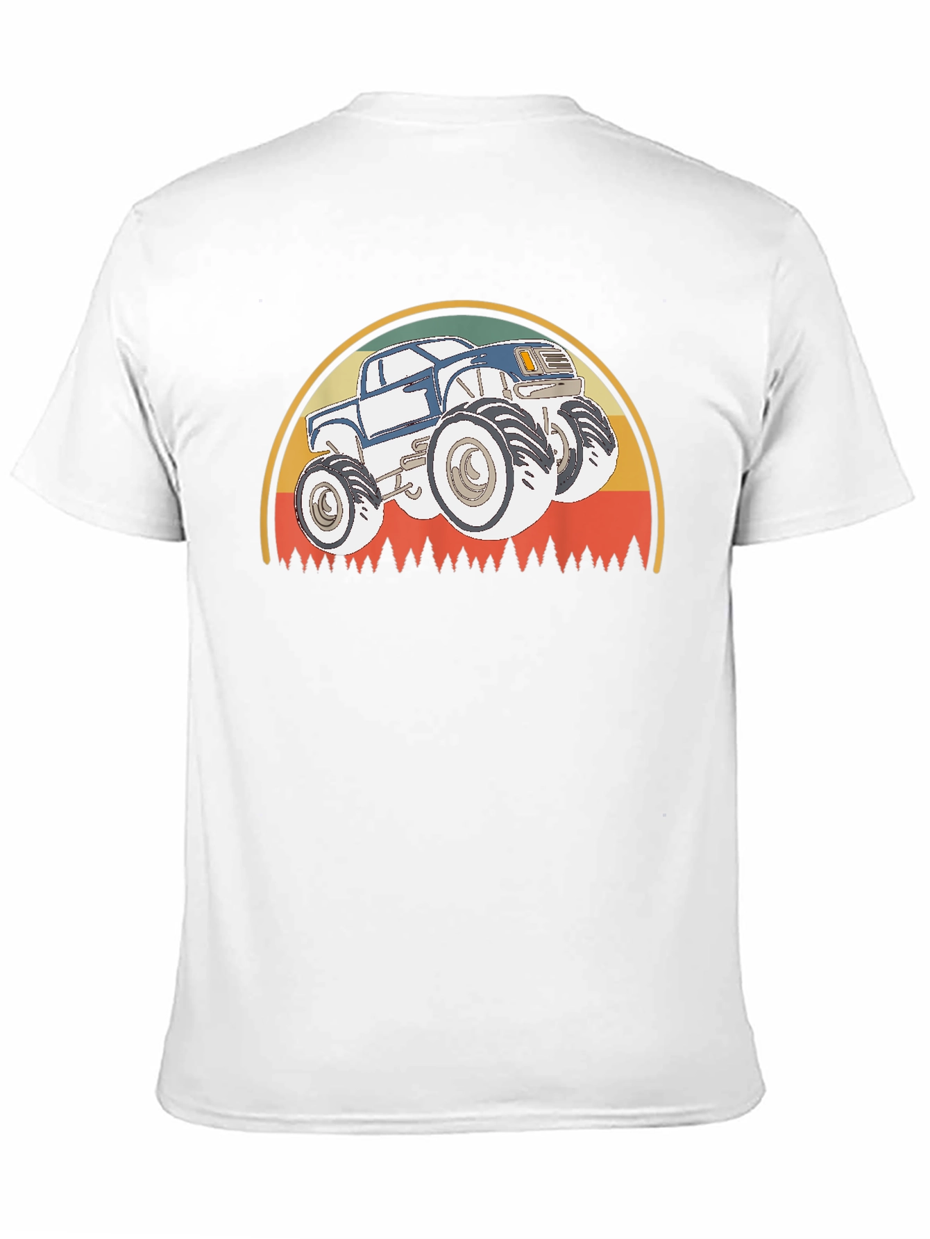 Black Monster Truck T-Shirt - Retro Style Design view 11