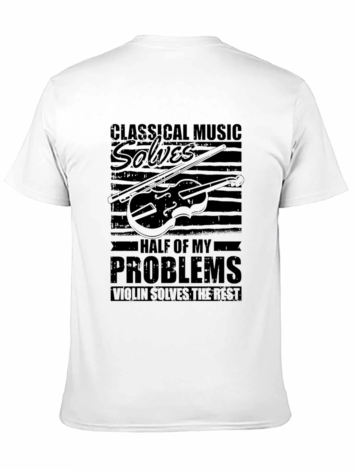 Black Classical Music Solves My Problems T-Shirt view 11